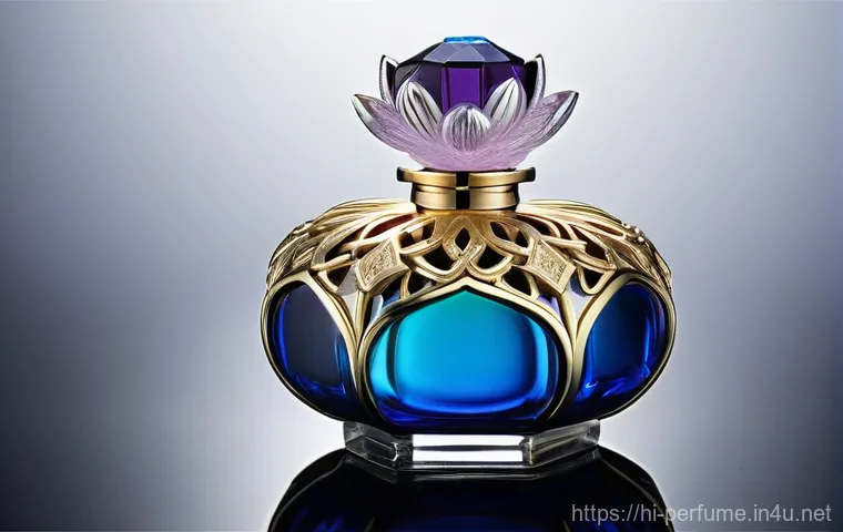 향수와 트렌디한 패키징 - Prompt 1: "The Grand Aroma Palace"**