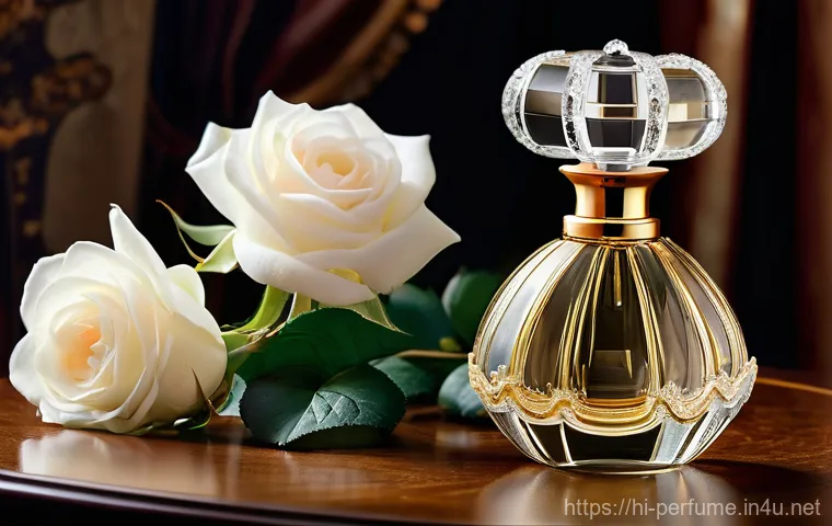향수 디자인의 독창성 - Prompt for Artistic and Luxurious Perfume Bottle:**
"A visually stunning and luxurious perfume bottl...