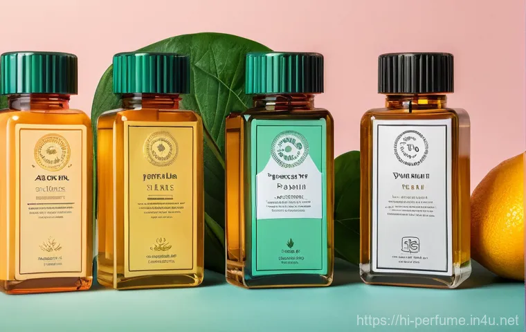 향수와 비건 트렌드 - Here are three detailed image prompts in English, inspired by the provided text about vegan perfumes...